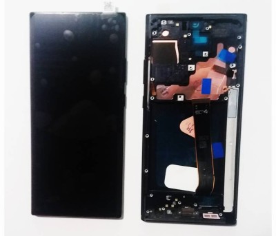 Display ecran cu Touchscreen si Rama pentru Samsung Note 20 Ultra 5G, N986, OLED, Negru foto
