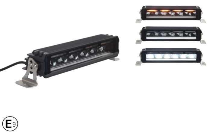 Bara LED Girofar, lumina alba puternica si lumina portocalie de avertizare, calitate inalta, DRL, 4800lm, 33,8 cm 12-24V