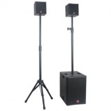 KIT SUBWOOFER 10&quot;/25CM + 2 SATELITI 4&quot;/10CM 400W RMS BST