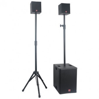 KIT SUBWOOFER 10&amp;quot;/25CM + 2 SATELITI 4&amp;quot;/10CM 400W RMS BST foto