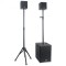 KIT SUBWOOFER 10&quot;/25CM + 2 SATELITI 4&quot;/10CM 400W RMS BST