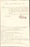 341S Scrisoare, limba latină, către Antonio Schmidt din Timișoara, semnată de episcop Lajcs&aacute;k Ferenc, Oradea, 1830, cu sigiliu &icirc;n ceară roșie