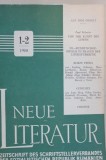 Neue Literatur. Zeitschrift des Schriftstellerverbandes der Sozialistischen Republik Rum&auml;niens. 19. Jg., Heft 1-2, 1968