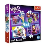 Cumpara ieftin Puzzle Trefl 4 in 1 Disney Inside Out 2 - O lume plina de emotii, 207 piese