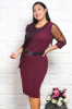 Rochie Eleganta Gabri Bordo - 54Marimea