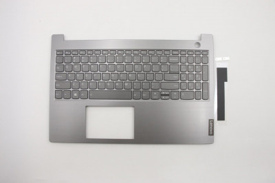 Carcasa superioara cu tastatura palmrest Laptop, Lenovo, ThinkBook 15-IML Type 20RW, 5CB0W45244, 5CB0W45465, W125690448, iluminata, layout US foto