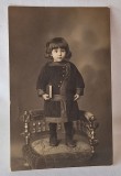 Fotografie tip Carte Postala, circulata, veche, datata 26 decembrie 1914 - atelier - Fotografia Venus Bucuresti Calea 13 septembrie