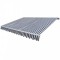 vidaXL Copertină pliabilă motorizată, albastru/alb, 600 cm 276276