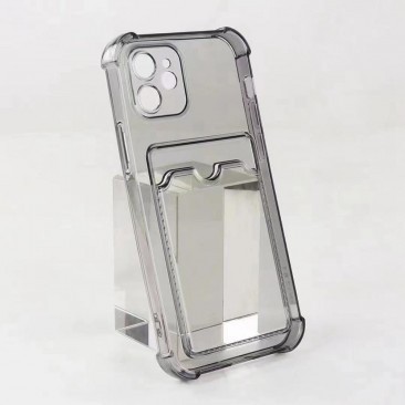 HUSA CAPAC SILICON ANTISHOCK, CARD BAG SLOT , APPLE IPHONE X / XS, TRANSPARENT foto