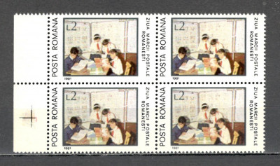 Romania.1981 Ziua marcii postale bloc 4 ZR.681 foto