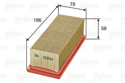VALEO 585064 Filtru aer foto