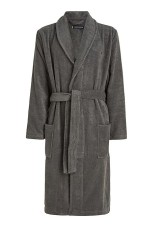 Halat de baie pentru barbati Tommy Hilfiger, bumbac, gri, S - OUTLET