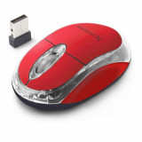 Cumpara ieftin Mouse wireless 2.4 GHz, Xtreme Harrier, 1000 DPI, cu 3 butoane, receptor nano USB, rosu