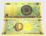 Bancnota 100 bitcoin - polimer (aurita)