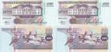 2 x 1998 ( 10 II ) , 100 gulden ( P-139b ) - Surinam - stare UNC