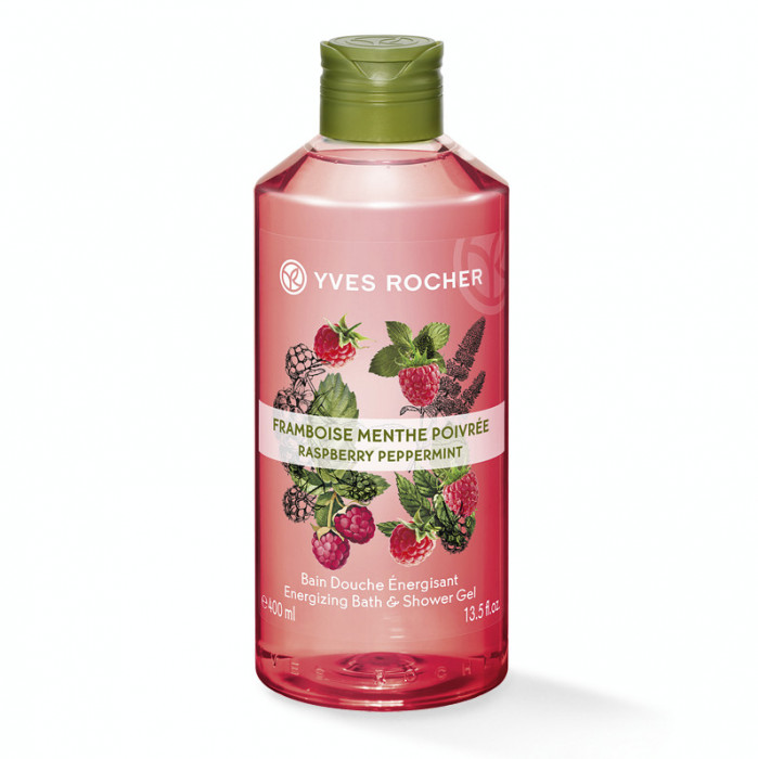 Gel de dus nectar Zmeura &amp; menta, 400 ml (Yves Rocher)