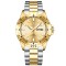 Poedagar Ceas barbatesc de mana Analog Quartz Casual Fashion Argintiu Auriu