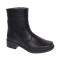 Ghete dama casual imblanite din piele naturala cu fermoar MVS707N