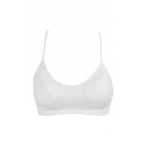 Bustiera Femei, Seamless, Bretele Subtiri X, Alb, One Size