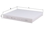 MAHLE LA 120 Filtru, aer habitaclu