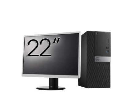 Pachet Calculator Second Hand DELL Optiplex 3040 Tower, Intel Core i3-6100 3.70GHz, 4GB DDR3, 500GB HDD + Monitor 22&amp;amp;quot; NewTechnology Media foto
