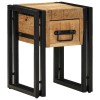 VidaXL Măsuță laterală 30 x 30 x 40 cm Lemn de mango solid și metal 4016715