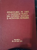 Consfatuirea pe tara a oamenilor muncii din comertul socialist si hoteliera 1978