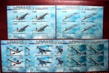 BURUNDI 2012 - AVIATIE CIVILA. SUPERSONIC, BLOCURI NDT MNH, R23, Nestampilat