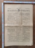 Budapesti K&ouml;zl&ouml;ny (The Official Gazette of Budapest) 17 OCT. 1916 * BUDAPESTA