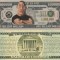 !!! SUA = FANTASY NOTE = DWAYNE JOHNSON , THE ROCK - 2014 - UNC/SERIA CARICATURI