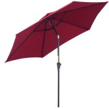 Outsunny Umbrelă de Grădină Inclinabilă cu Manivelă, Rezistentă la UV, &Phi;2.6x2.35m, Diverse Culori | Aosom Romania