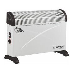 Convector electric Albatros, 2000 W, 3 trepte putere, termostat reglabil, functie turbo, Alb foto