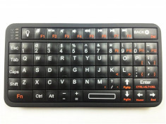 Mini tastatura Rii 518 iluminata, cu bluetooth, pentru smart TV, PC si dispozitive mobile foto