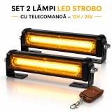 Cumpara ieftin Set 2 Lămpi Avertizare COB 36W 12V-24V cu Telecomandă