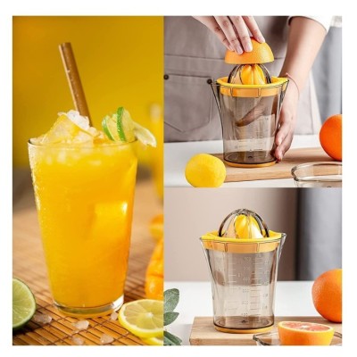 Storcator manual citricie flippy, cu recipient de 600 ml, 15x8.5x13.5 cm, material abs, transparent foto