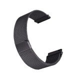 Curea metalica compatibila Huawei Watch GT 7 46mm, telescoape Quick Release, Milanese Loop, Negru