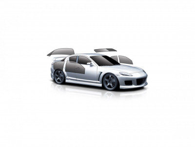 Rola folie geamuri ieftina dimensiune 30m x1.52m - Light Black 50% Automotive TrustedCars foto