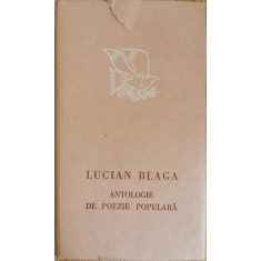 Antologie de poezie populara - Lucian Blaga