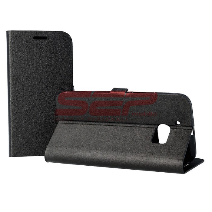 Toc FlipCover Stand Magnet HTC Desire 728 dual sim NEGRU