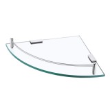 Racletă de duș KES din sticlă, raft colțar din sticlă, raft de sticlă de 7 mm temperată, raft de sticlă pentru baie, raft de perete pentru duș cu supo