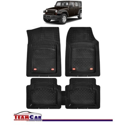 Covorase Auto TeamCar&amp;reg; Tip Tavita Compatibile Jeep Wrangler JL (2018+) Negru Material Rezistent foto