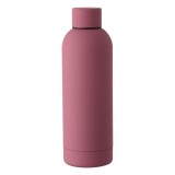 Sticlă Apă Izotermă, Model Termos, Oțel Inoxidabil, Culoare Roșu Zmeuriu Mat, Capacitate 0.54L, Oem