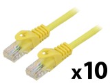 Cabluri patch U/UTP 5e litat CCA PVC galben 1m 26AWG