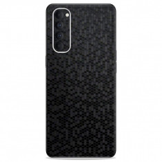 Set Folii Skin Acoperire 360 Compatibile cu Oppo Reno4 Pro 4G (Set 2) - ApcGsm Wraps HoneyComb Black