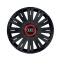 Set 4 capace roti Negre Cu Inel Rosu Active R16 pentru gama auto Audi