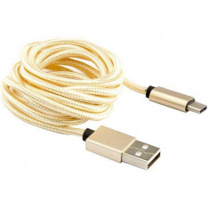 Cablu SBox CAB0145 USB Male - USB-C Male 1.5m Yellow foto