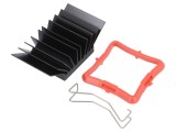 Radiator extrudat cu aripioare BGA negru 27x27 mm