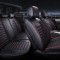 Set huse Scaune Auto Lux Piele ecologica Volkswagen Jetta (2011-2018) Negru Rosu 9buc