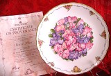 FARFURIE DECORATIVA PORTELAN ENGLEZESC ROYAL ALBERT BRADEX CU CERTIFICAT