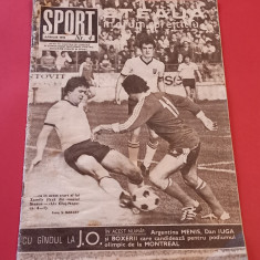 Revista "SPORT" nr.4/aprilie 1976 (foto U Craiova si UTA ARAD)